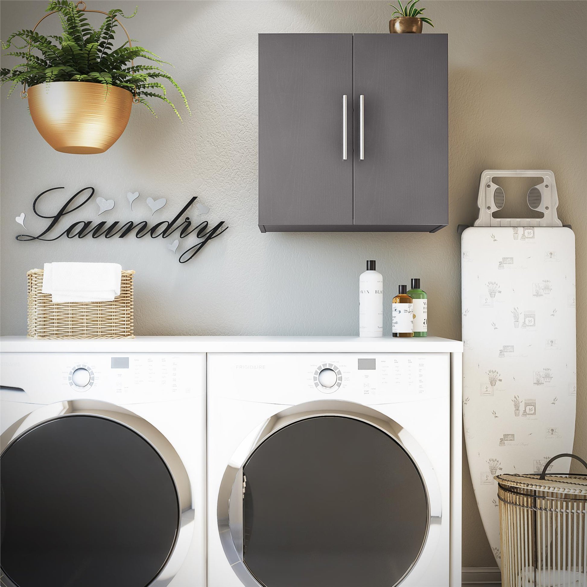Camberly 24" Wall Cabinet - Graphite Grey