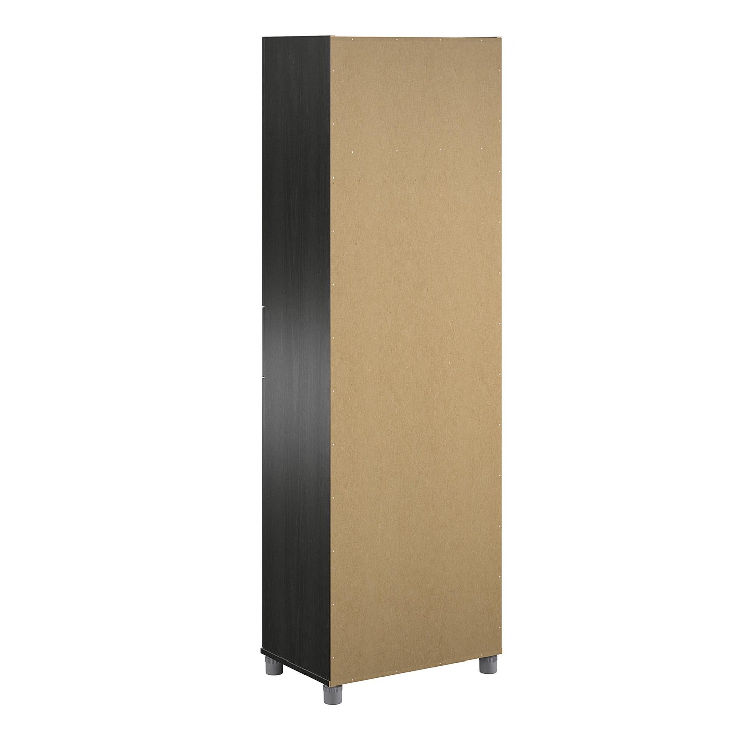 Camberly 4 Door/1 Drawer Storage Cabinet, Black Oak - Black Oak