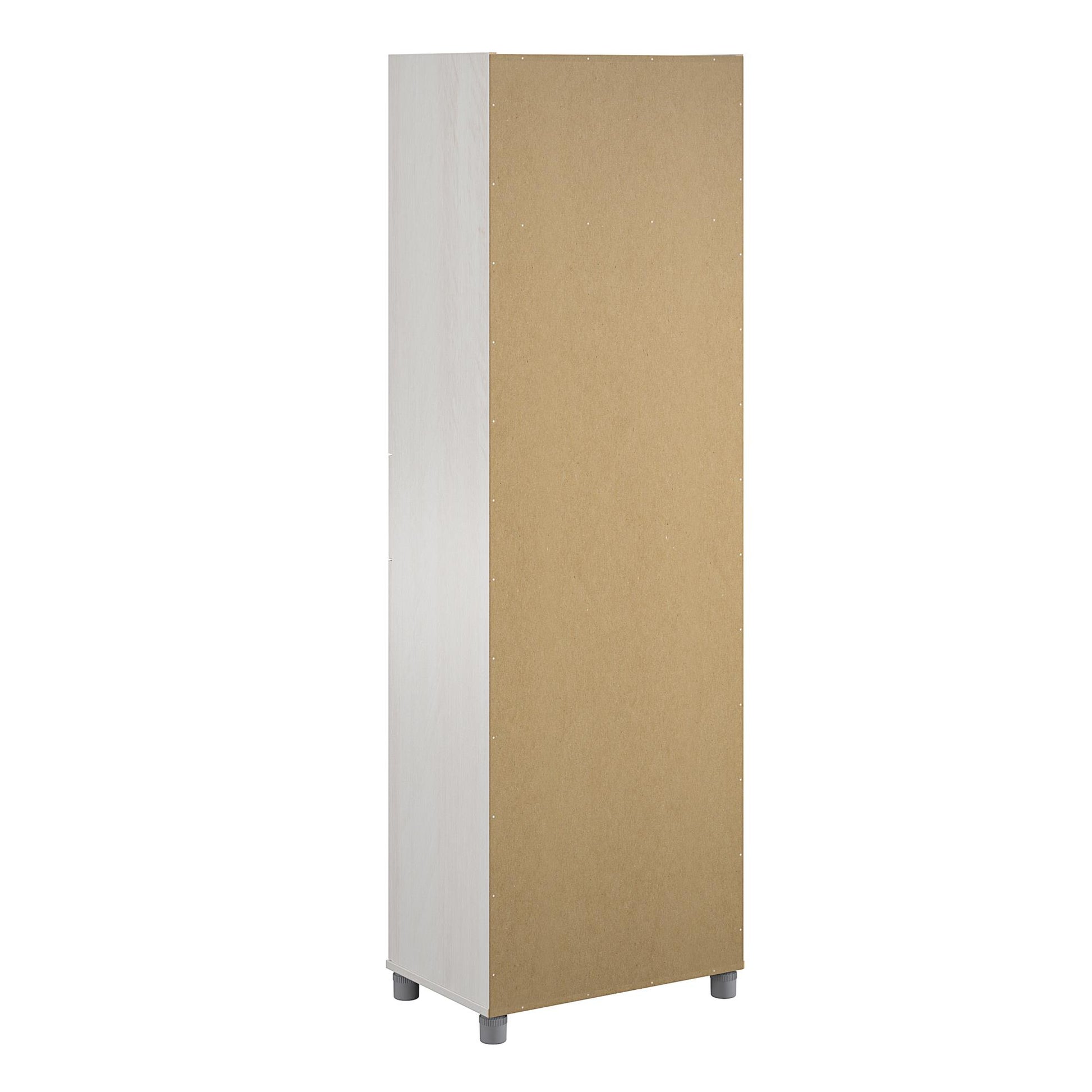 Camberly 4 Door/1 Drawer Storage Cabinet, Ivory Oak - Ivory Oak