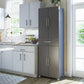 Camberly 4 Door/1 Drawer Storage Cabinet - Graphite Grey