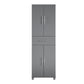 Camberly 4 Door/1 Drawer Storage Cabinet - Graphite Grey