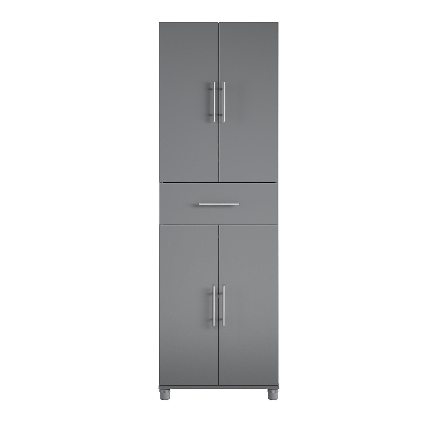 Camberly 4 Door/1 Drawer Storage Cabinet - Graphite Grey