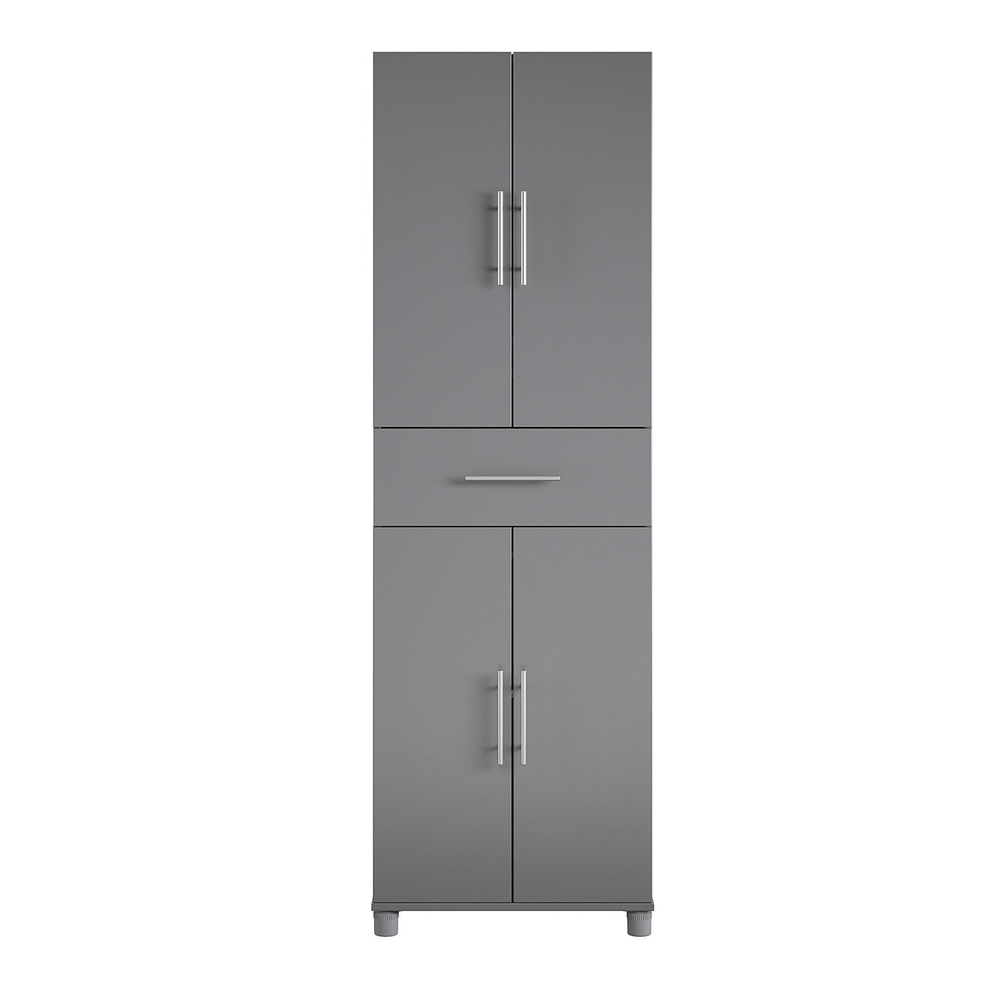 Camberly 4 Door/1 Drawer Storage Cabinet - Graphite Grey