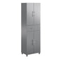 Camberly 4 Door/1 Drawer Storage Cabinet - Graphite Grey