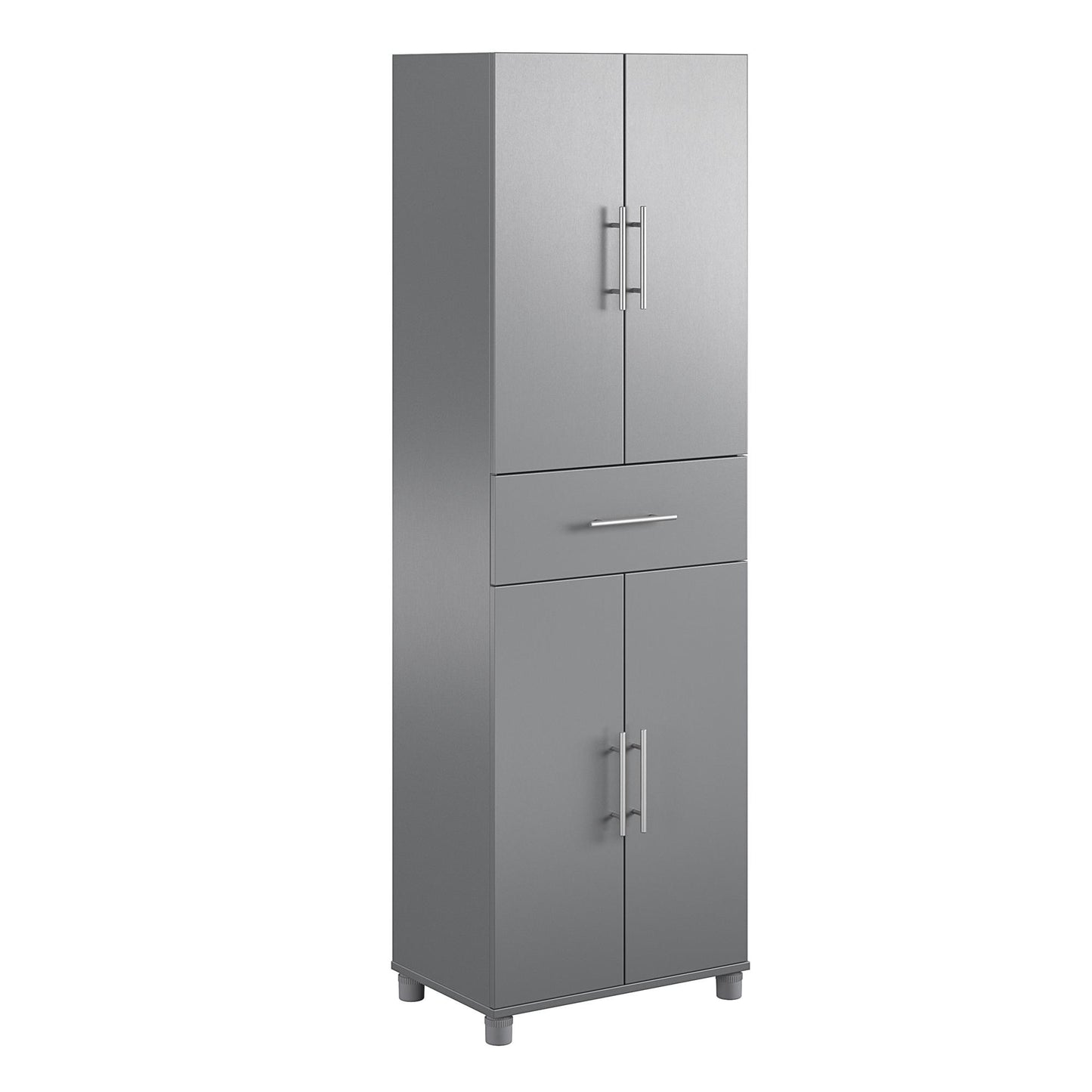 Camberly 4 Door/1 Drawer Storage Cabinet - Graphite Grey
