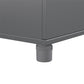 Camberly 4 Door/1 Drawer Storage Cabinet - Graphite Grey