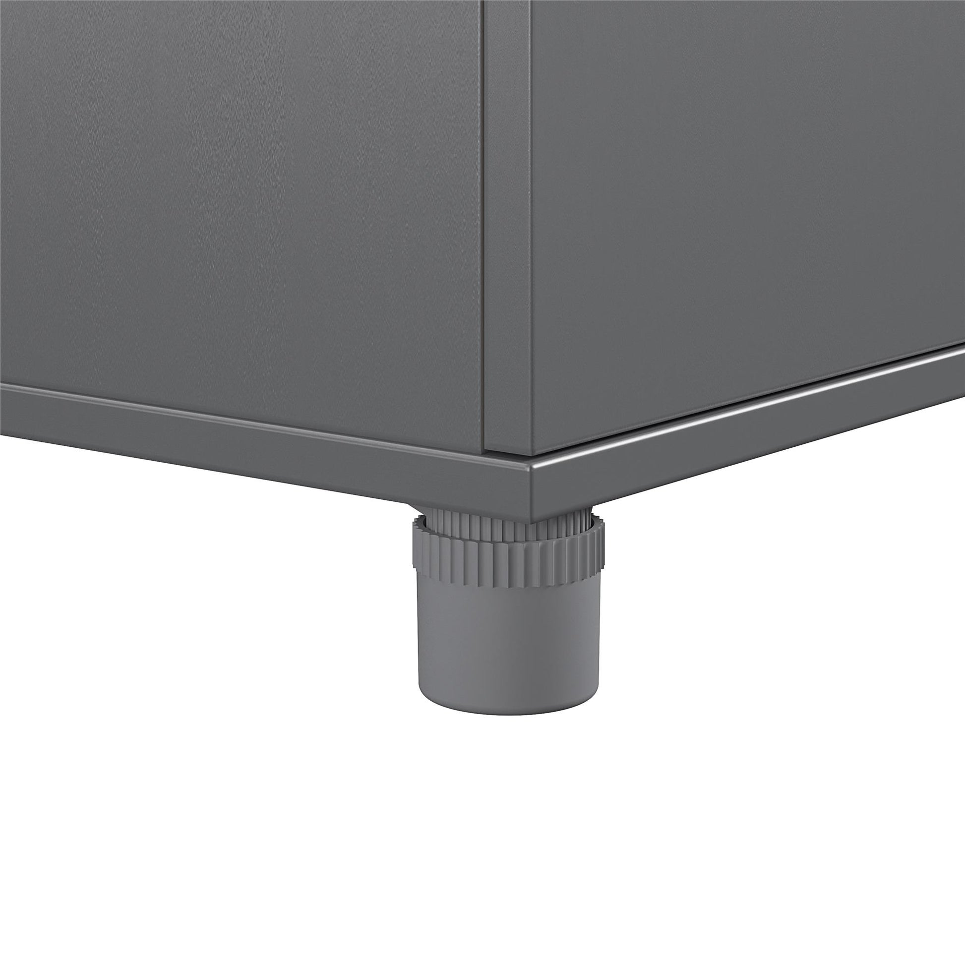Camberly 4 Door/1 Drawer Storage Cabinet - Graphite Grey