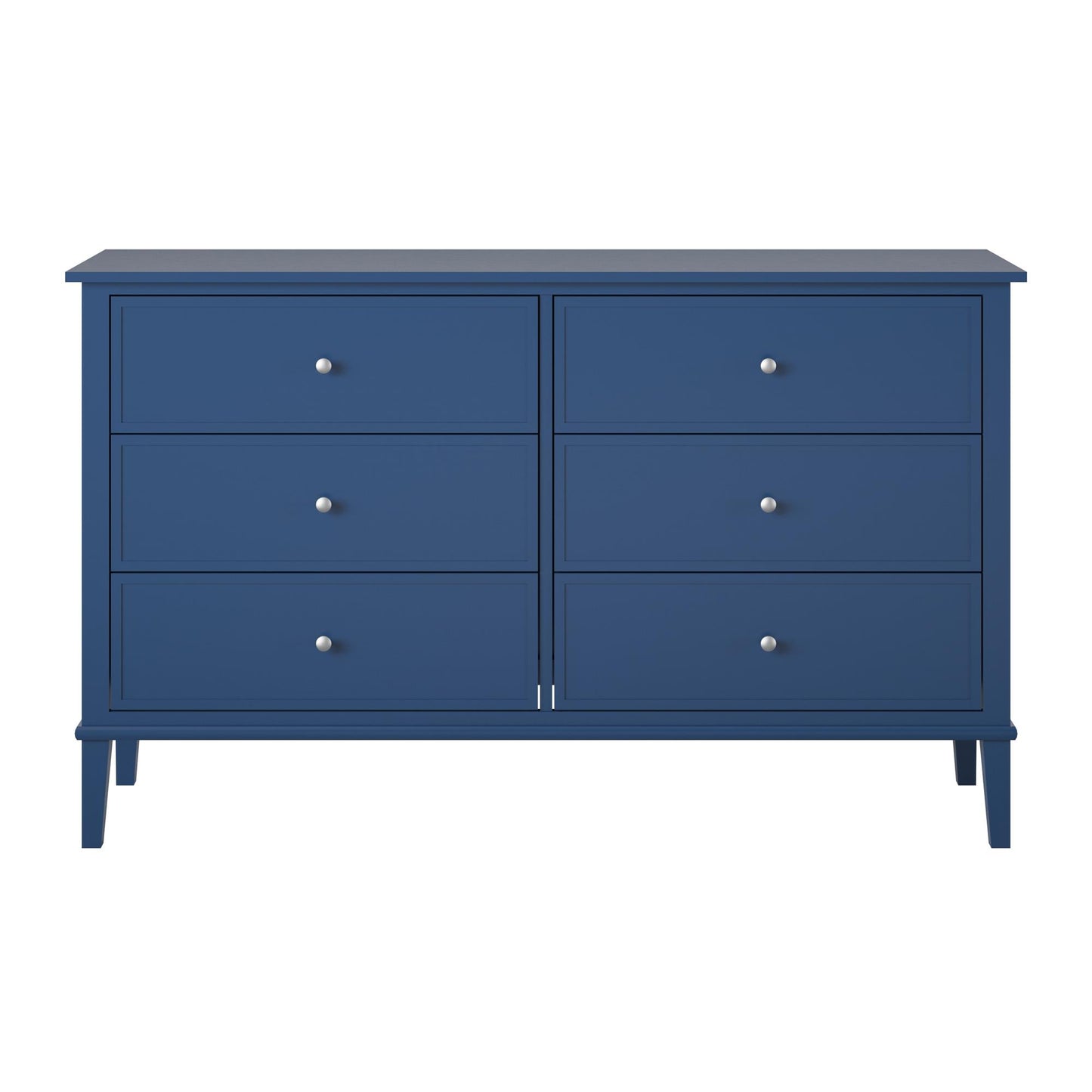 Franklin 6 Drawer Dresser with Durable Metal Slides - Navy