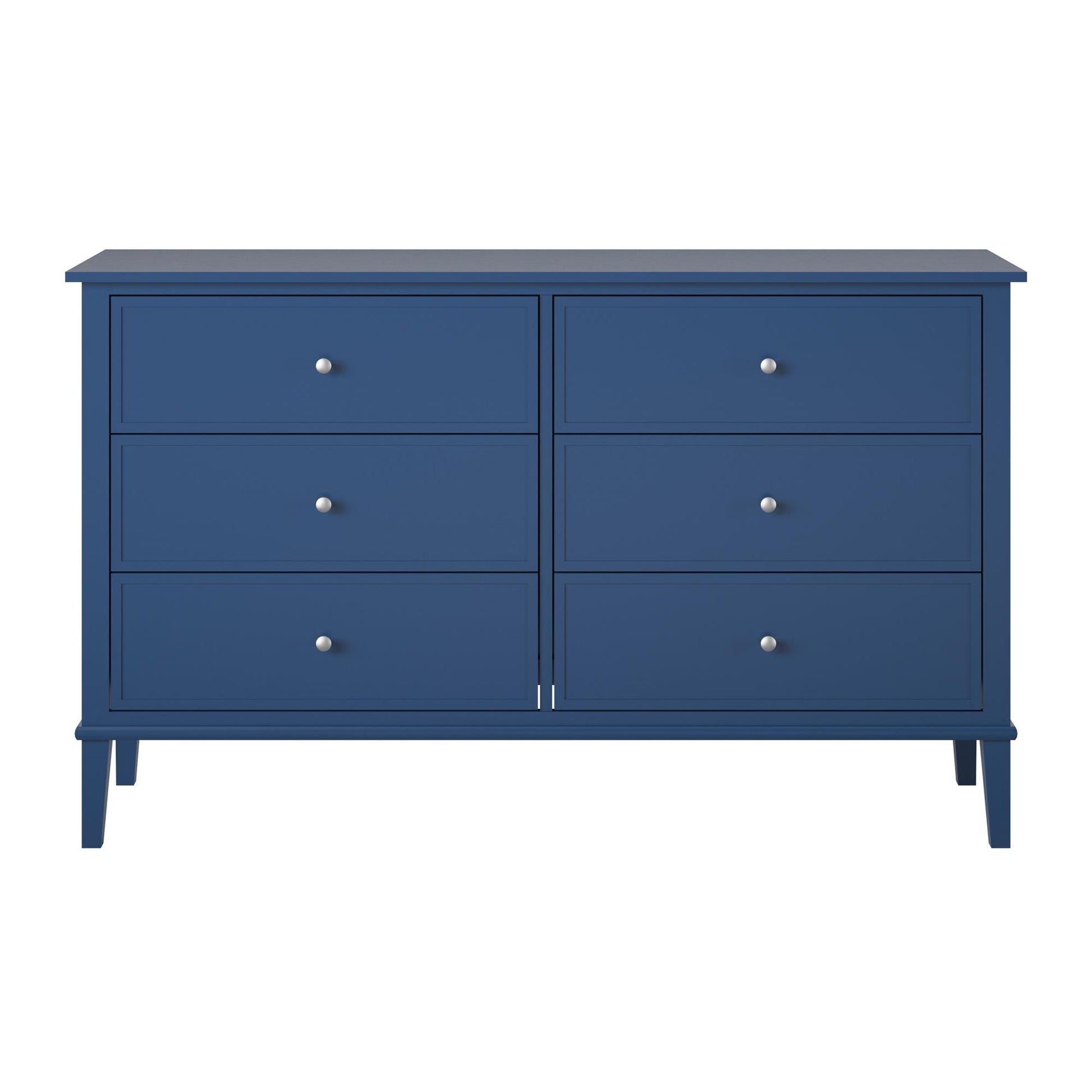 Franklin 6 Drawer Dresser with Durable Metal Slides - Navy