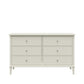 Franklin 6 Drawer Dresser with Durable Metal Slides - White