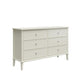 Franklin 6 Drawer Dresser with Durable Metal Slides - White