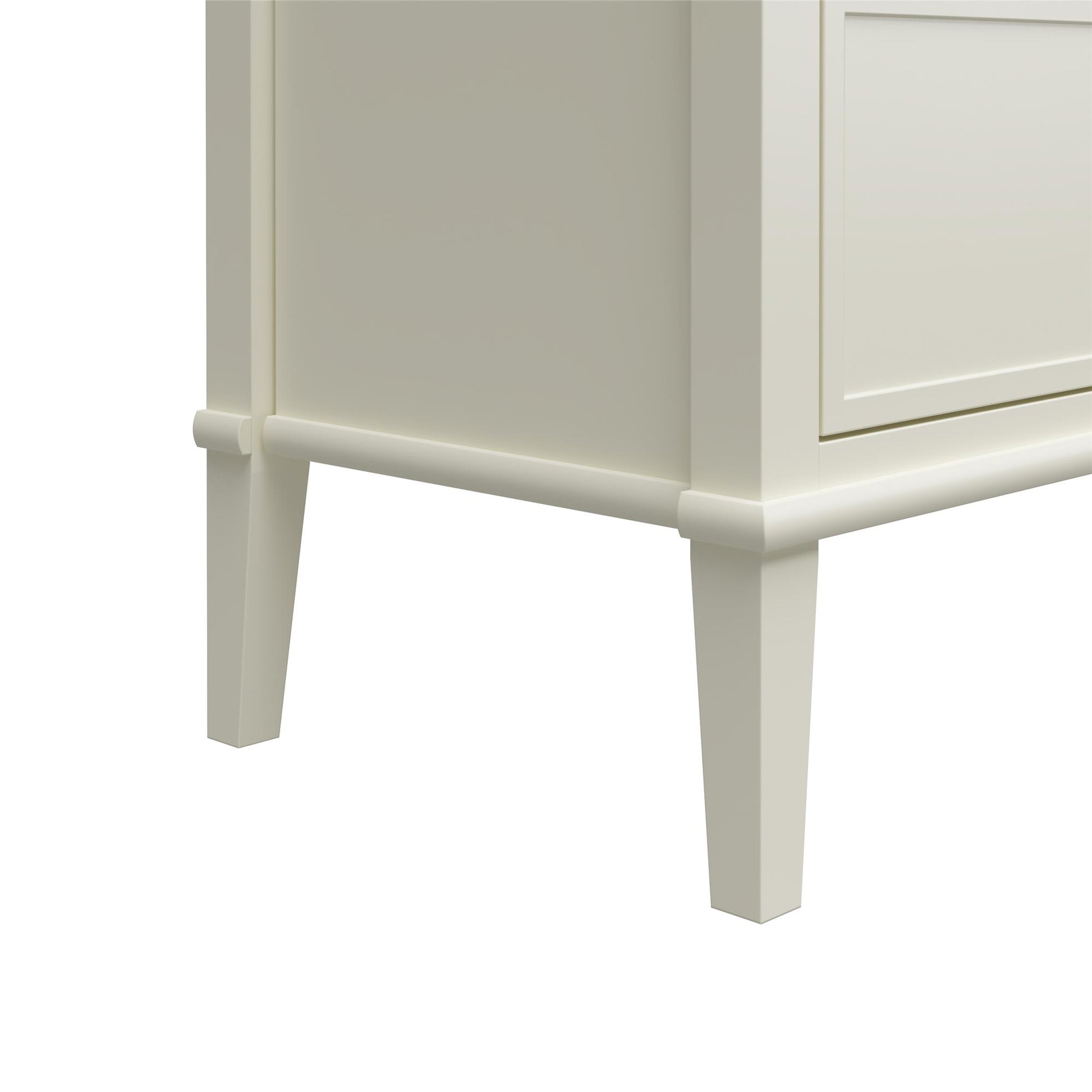 Franklin 6 Drawer Dresser with Durable Metal Slides - White