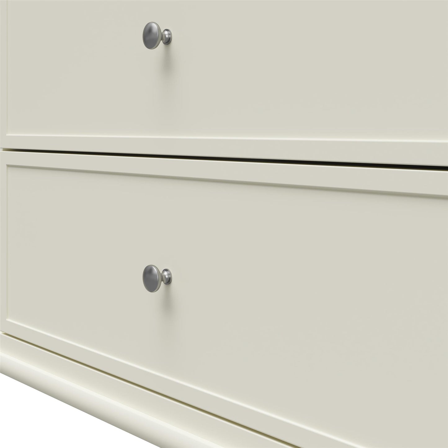 Franklin 6 Drawer Dresser with Durable Metal Slides - White