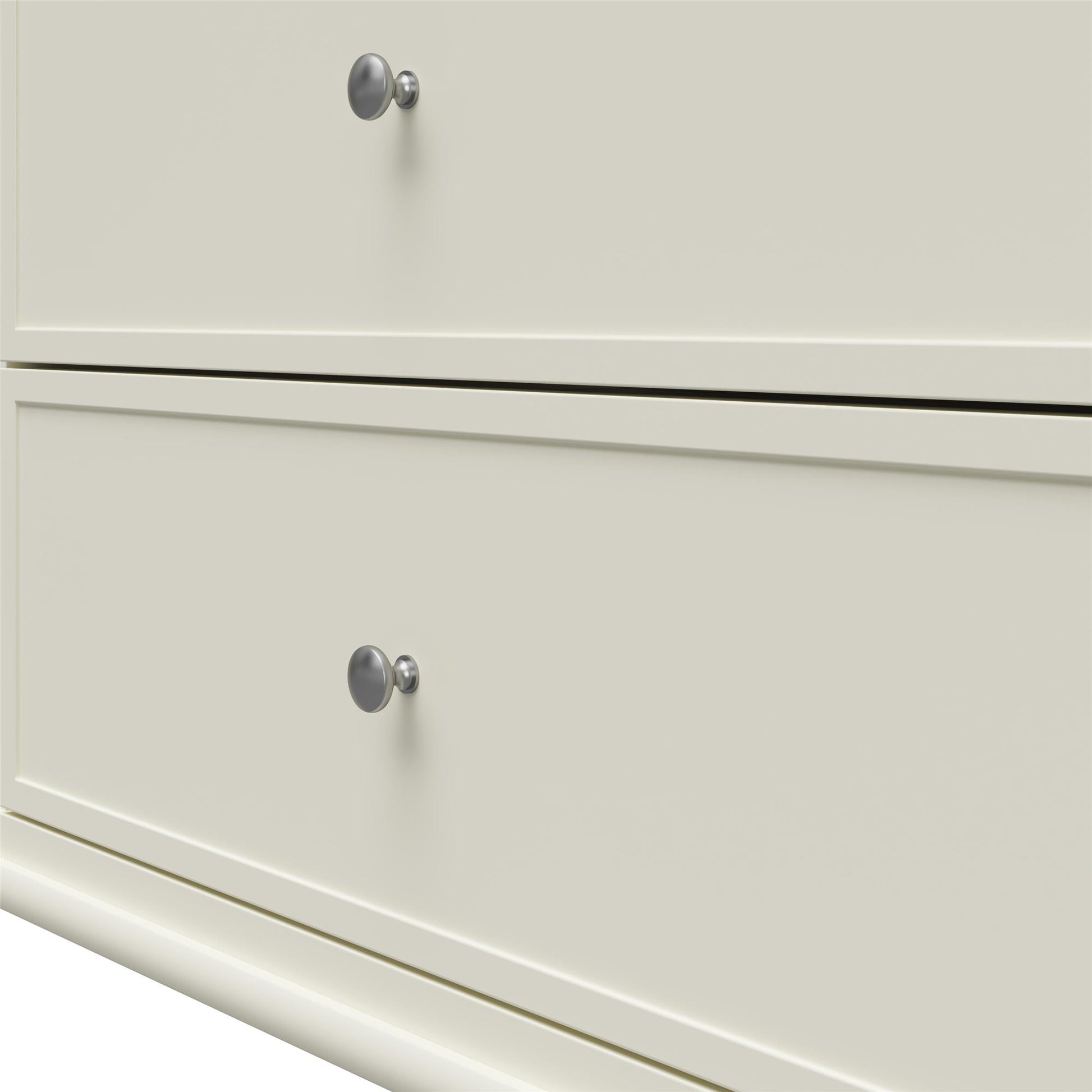 Franklin 6 Drawer Dresser with Durable Metal Slides - White