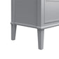 Franklin 6 Drawer Dresser with Durable Metal Slides - Gray