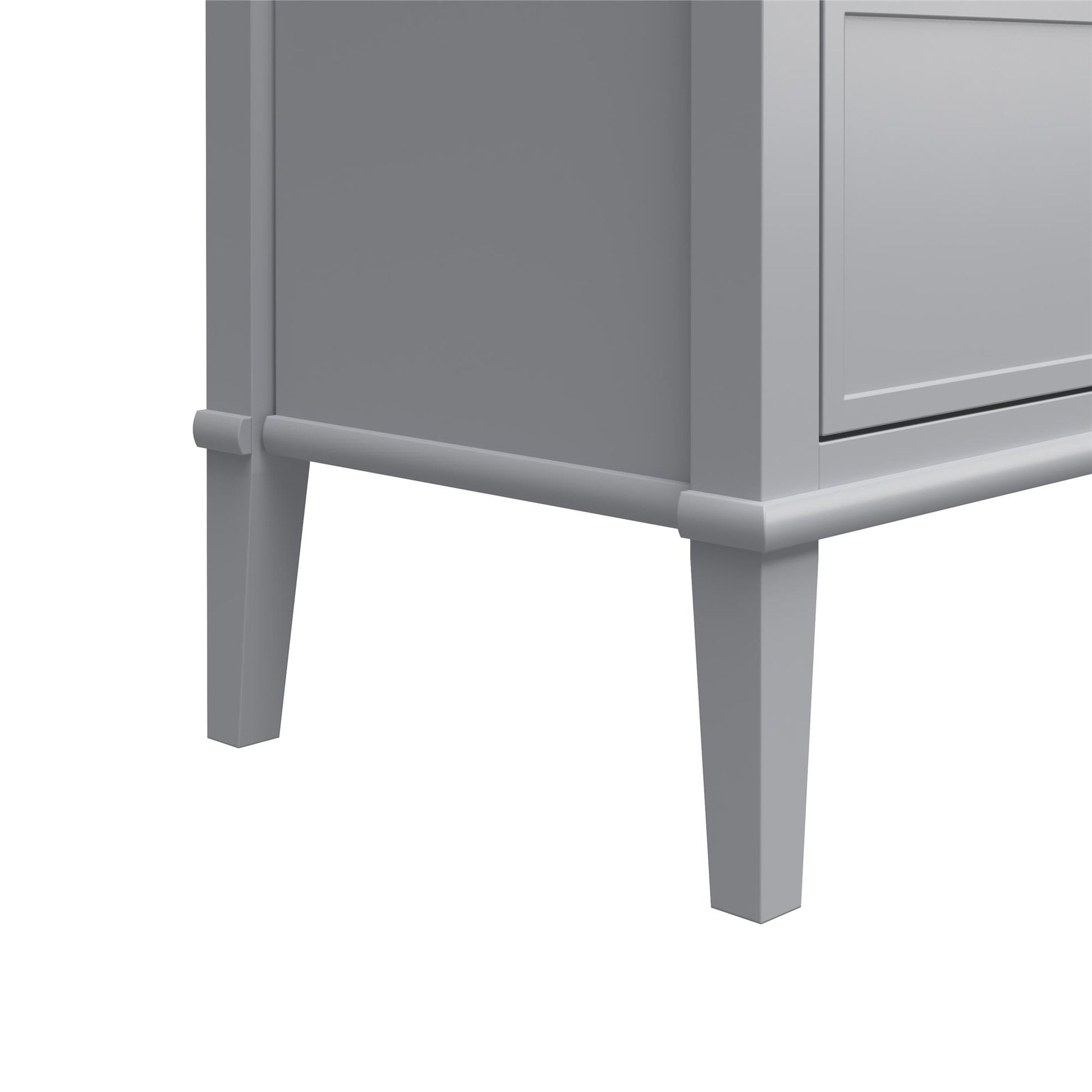 Franklin 6 Drawer Dresser with Durable Metal Slides - Gray