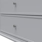 Franklin 6 Drawer Dresser with Durable Metal Slides - Gray