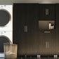 Camberly 24" Utility Storage Cabinet, Black Oak - Black Oak