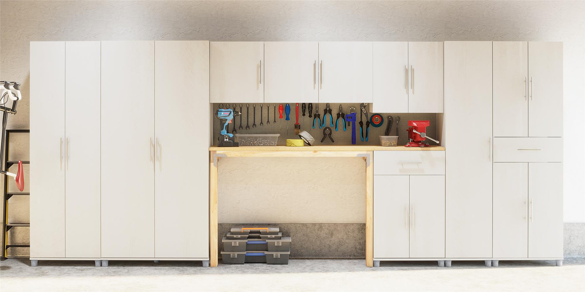 Camberly 24" Utility Storage Cabinet - Ivory Oak