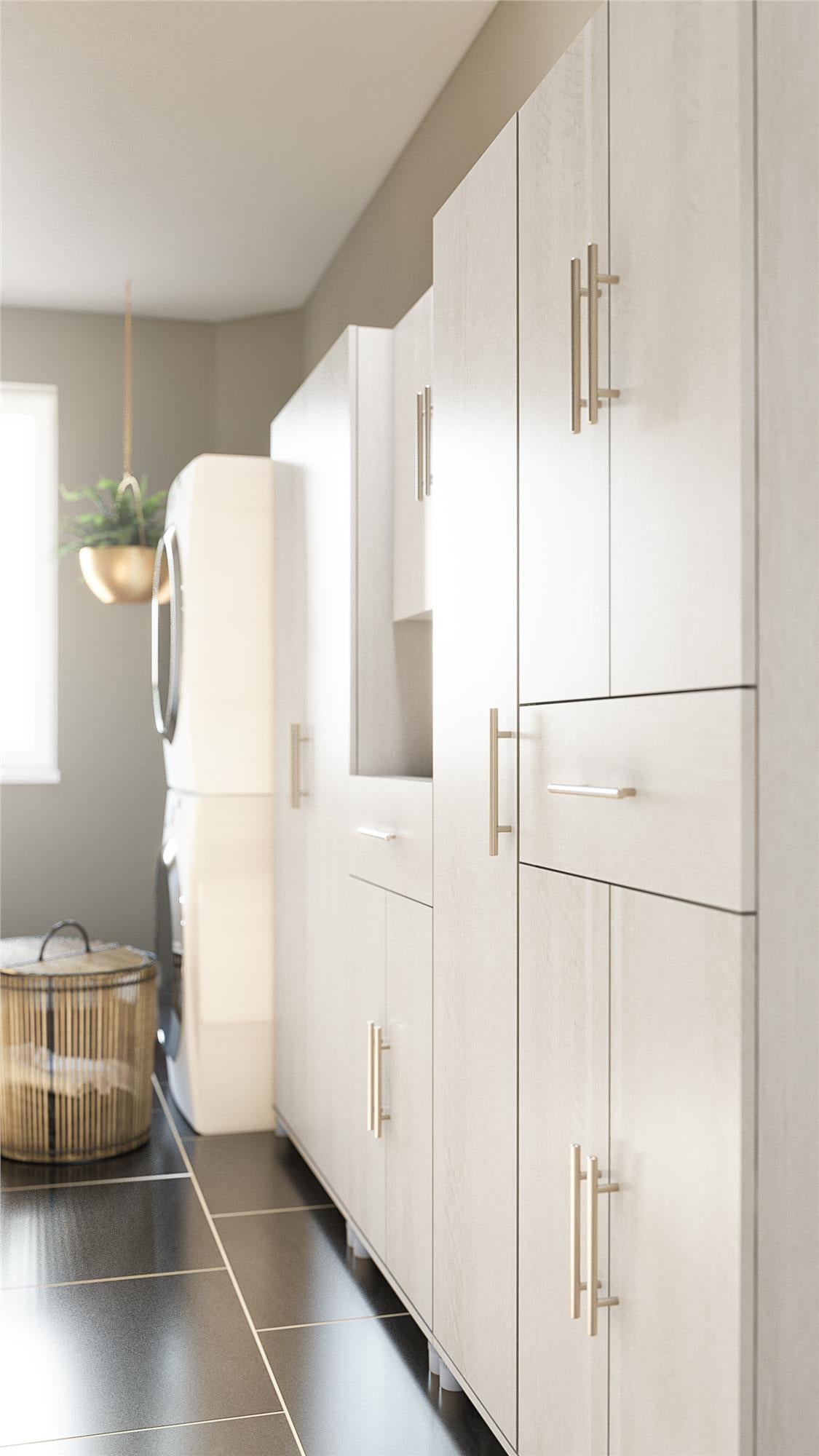 Camberly 24" Utility Storage Cabinet - Ivory Oak