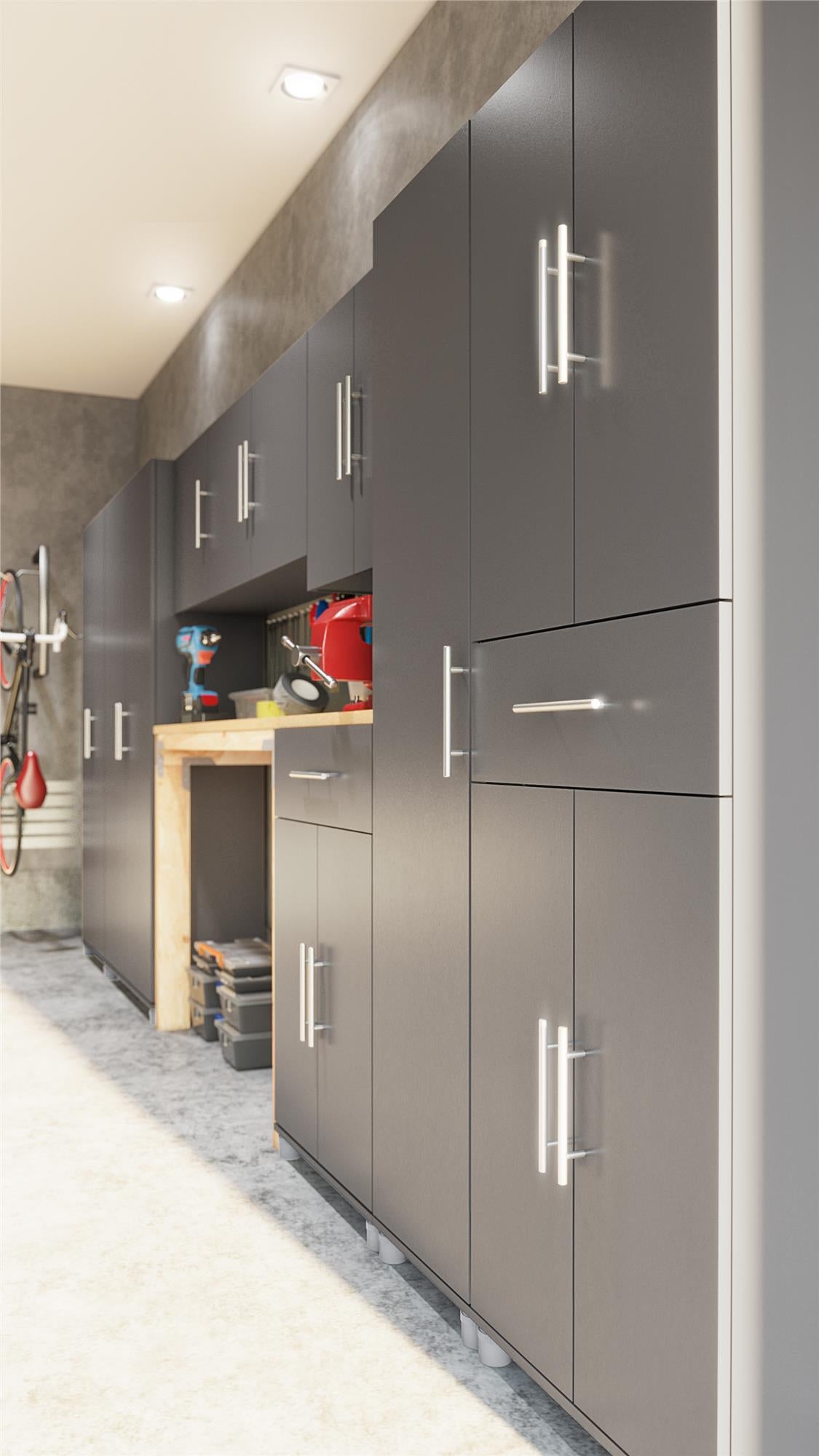 Camberly 24" Utility Storage Cabinet - Graphite Grey