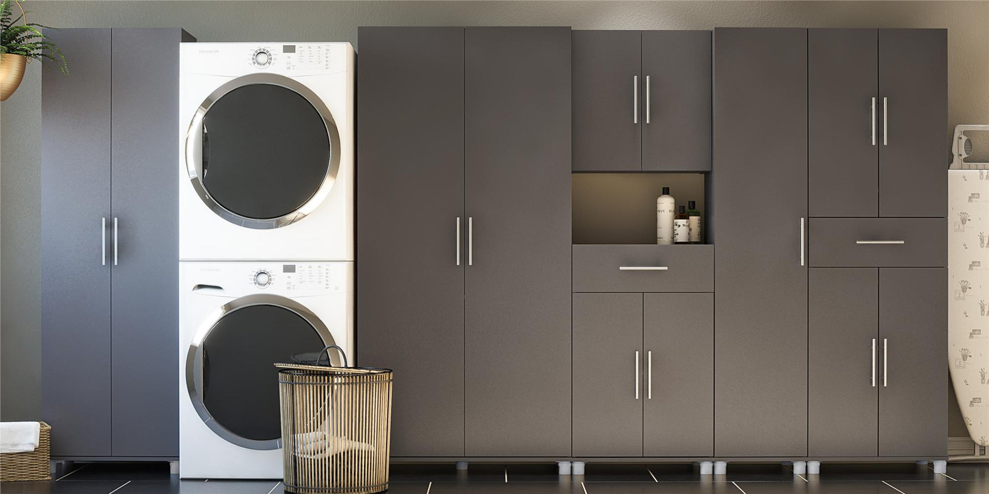 Camberly 24" Utility Storage Cabinet - Graphite Grey