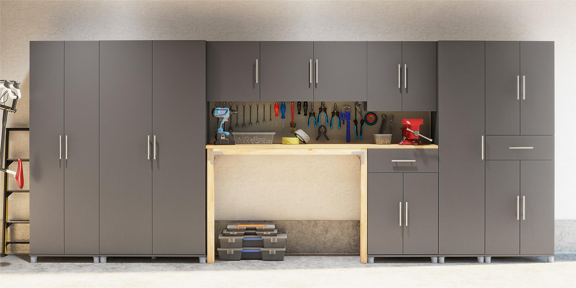 Camberly 24" Utility Storage Cabinet - Graphite Grey
