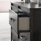 Draven Rustic Modern 6 Drawer Dresser with Pewter Handles - Black Oak