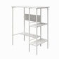 Berkeley Standing Desk with Open Shelves and Large Work Surface - Terrazzo