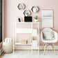 Berkeley Standing Desk with Open Shelves and Large Work Surface - Terrazzo