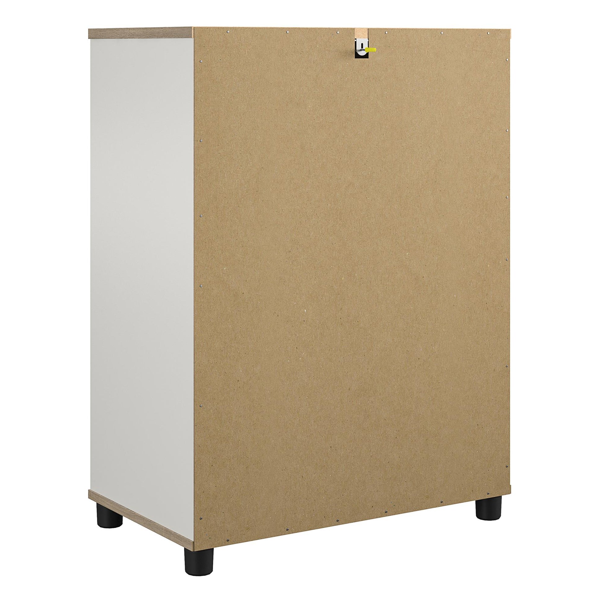 Whitmore Multifunctional Bar Cabinet with Reversible Shelves - White