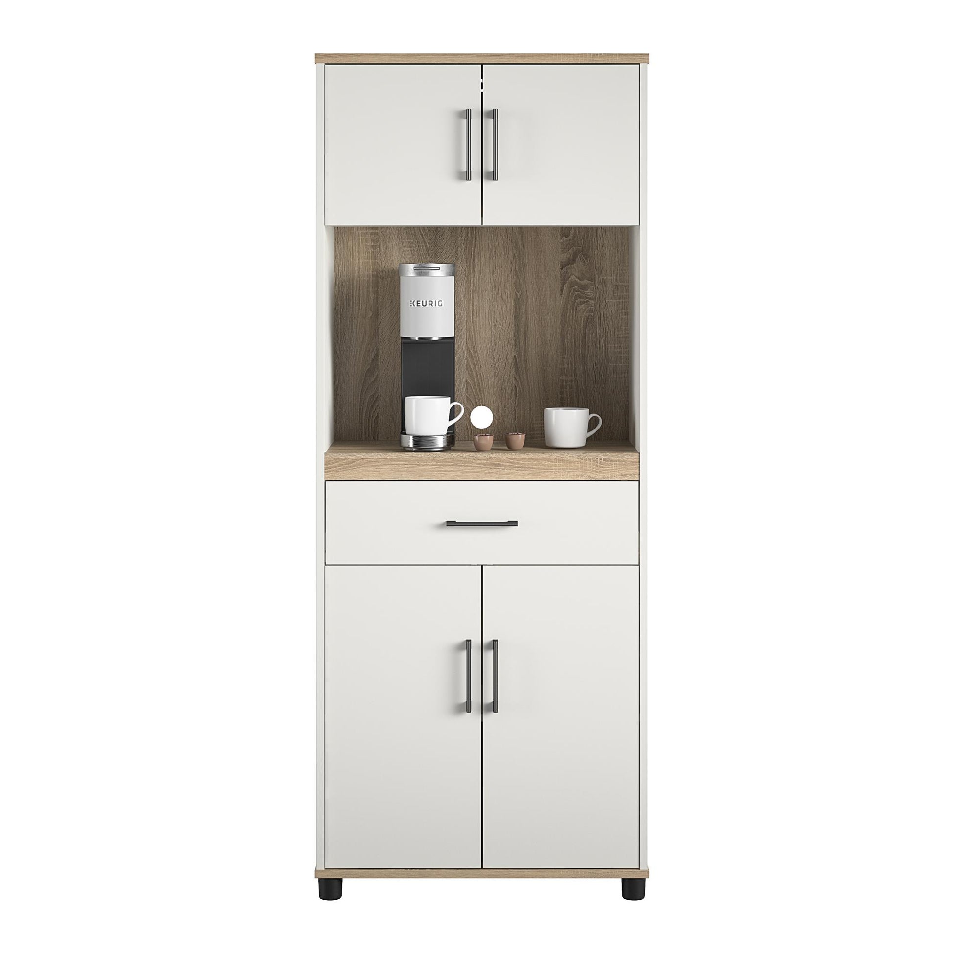 Whitmore Coffee Bar Tall Storage Cabinet - White