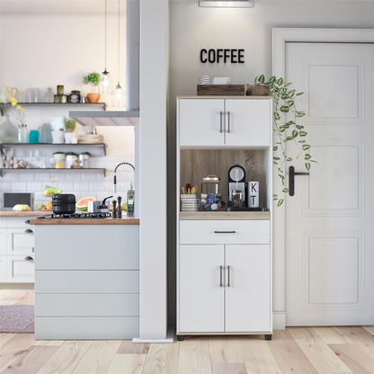Whitmore Coffee Bar Tall Storage Cabinet - White