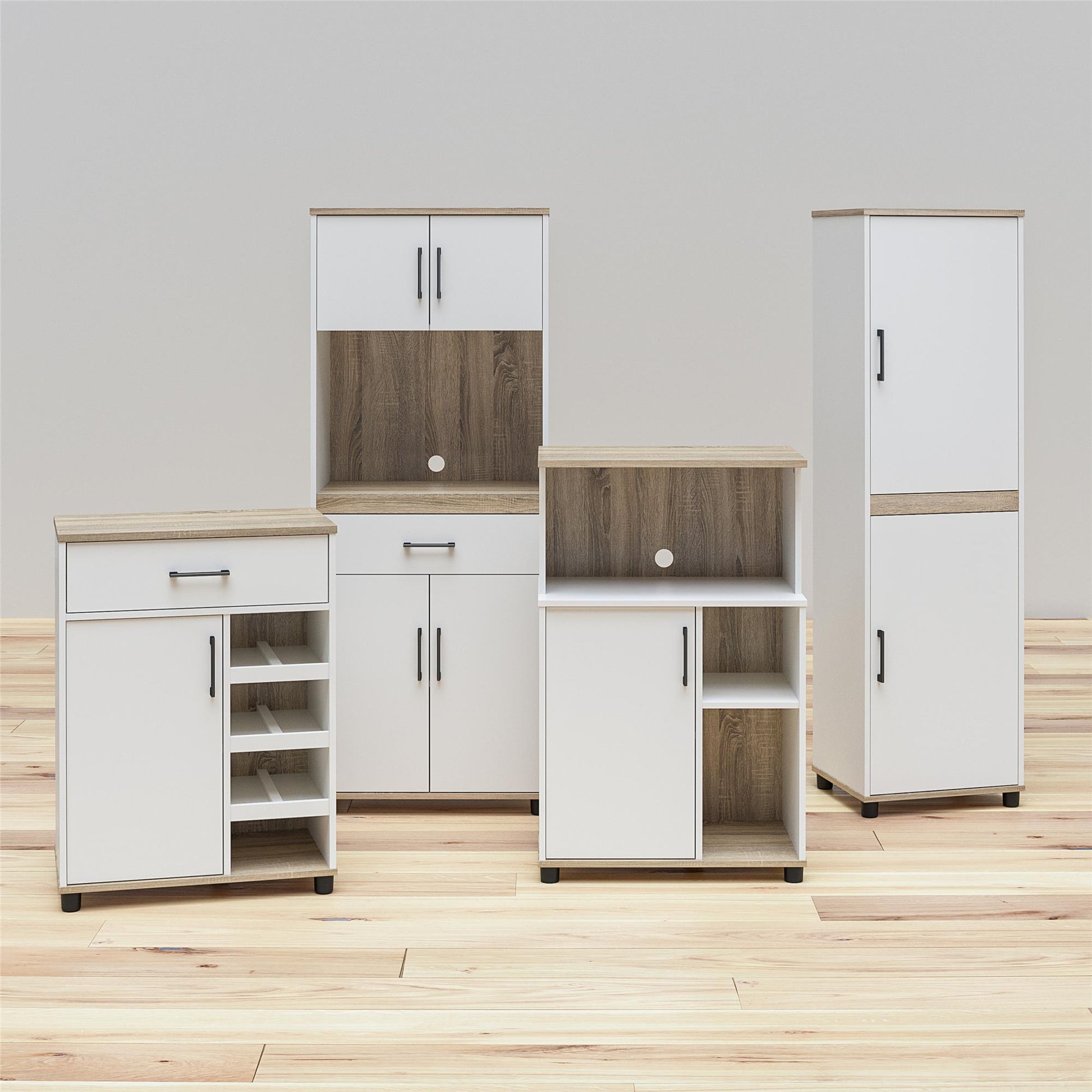 Whitmore Coffee Bar Tall Storage Cabinet - White