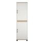 Whitmore 2 Door Multipurpose Storage Cabinet with 4 Shelves - White
