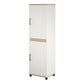Whitmore 2 Door Multipurpose Storage Cabinet with 4 Shelves - White