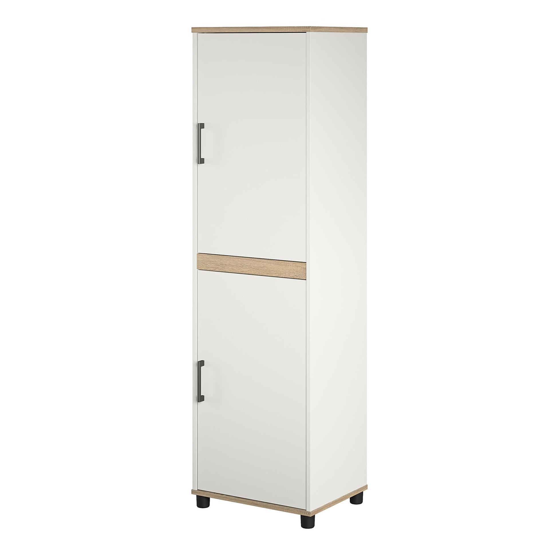 Whitmore 2 Door Multipurpose Storage Cabinet with 4 Shelves - White