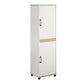 Whitmore 2 Door Multipurpose Storage Cabinet with 4 Shelves - White