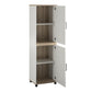 Whitmore 2 Door Multipurpose Storage Cabinet with 4 Shelves - White