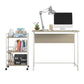 Baylor 2 Piece Student Desk with Rolling Storage Cart - Pale Oak
