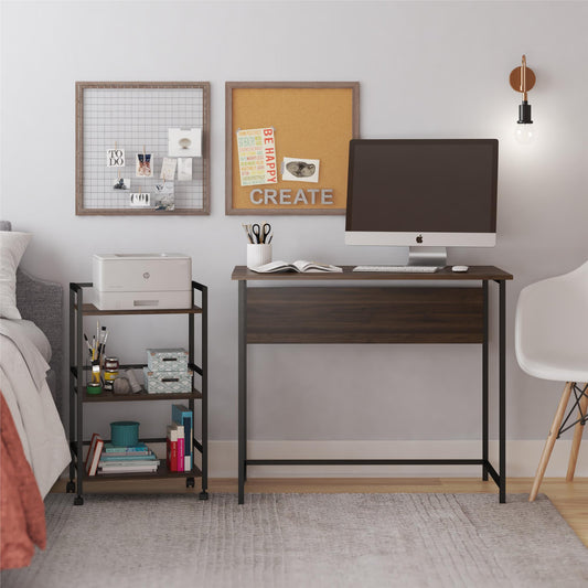 Baylor 2 Piece Student Desk with Rolling Storage Cart - Plaster