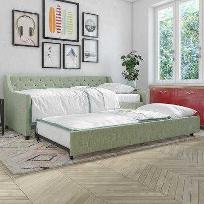 Her Majesty Daybed and Trundle - Green - Twin
