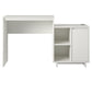 Ravelston Computer Desk and Cabinet Combo with Wireless Charging Port - White