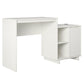 Ravelston Computer Desk and Cabinet Combo with Wireless Charging Port - White