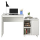 Ravelston Computer Desk and Cabinet Combo with Wireless Charging Port - White
