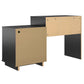 Ravelston Computer Desk and Cabinet Combo with Wireless Charging Port - Black