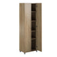 Basin 24 Inch 2 Door Utility Storage Cabinet - Natural