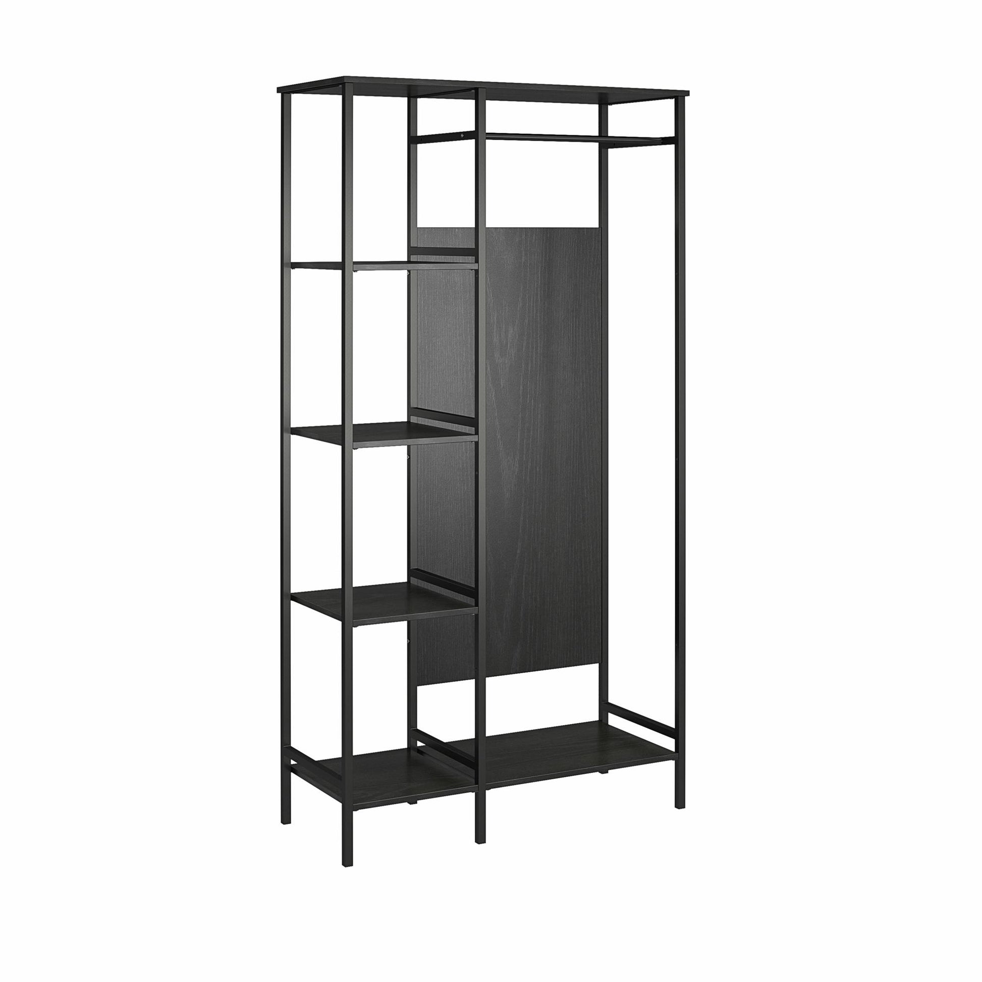 Bexley Open Wardrobe - Black Oak