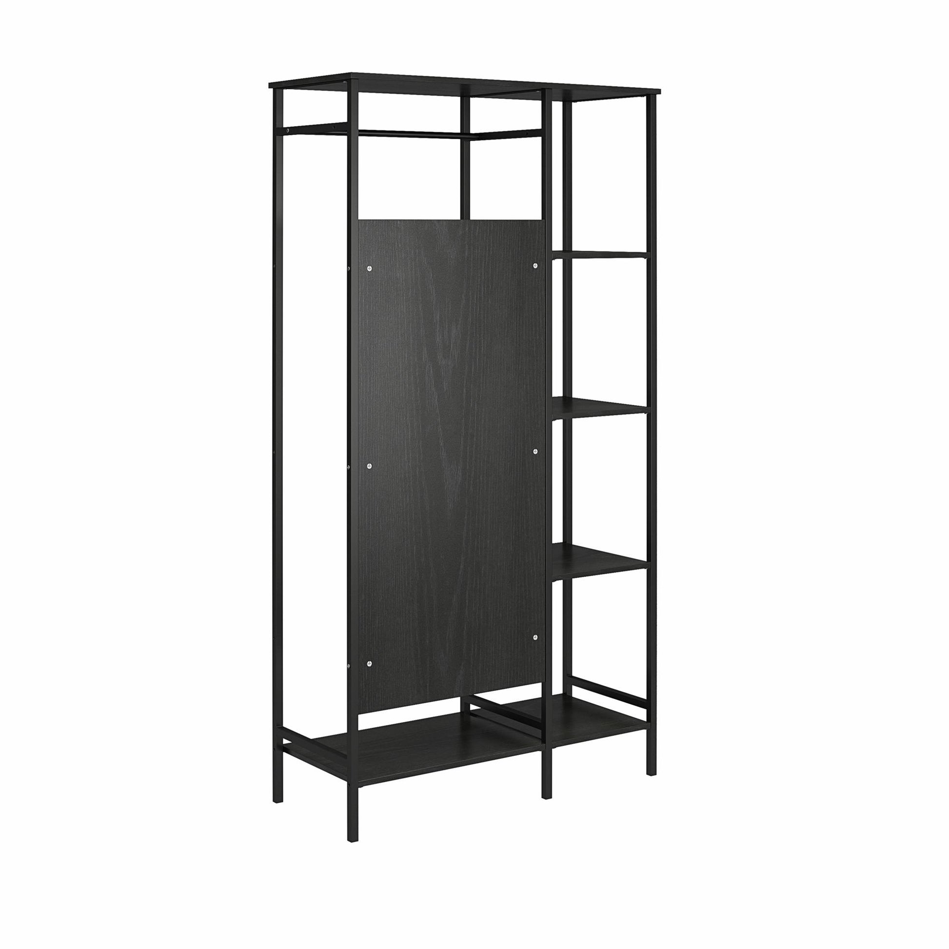 Bexley Open Wardrobe - Black Oak
