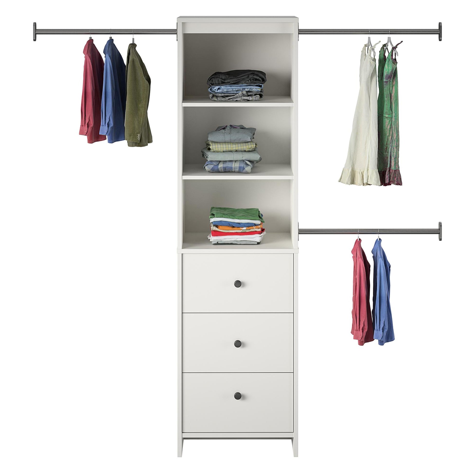 Beckett Closet Storage Organizer  - White